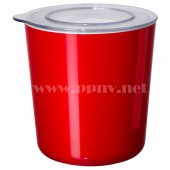 利雅思 附盖罐（1.5公升，红色）【宜家代购】
