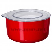 利雅思 附盖罐（0.7公升，红色）【宜家代购】