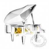 经典白水晶钢琴音乐盒