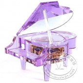 典雅紫水晶钢琴音乐盒